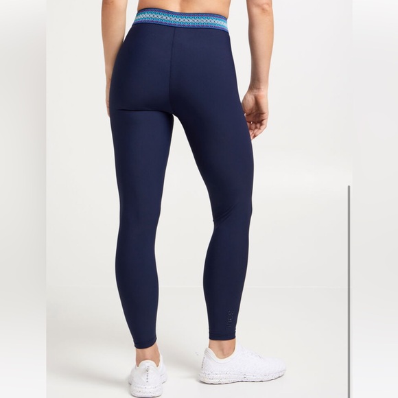 Soul by Soulcycle Blue Festival Leggings Size Small NWT - Picture 2 of 3